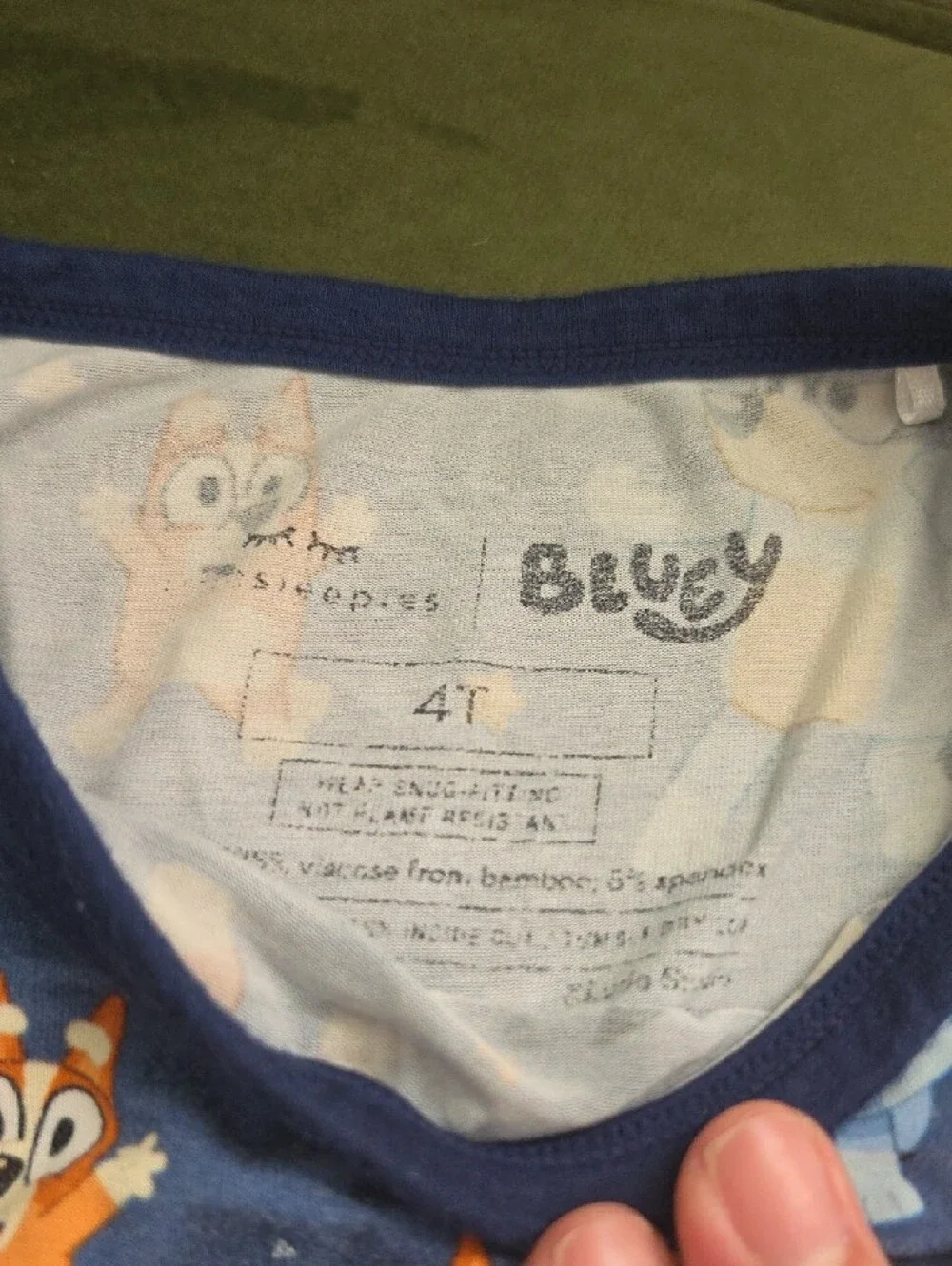 Little Sleepies Bluey Kids Pajama Set 4T